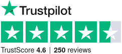 Trustpilot Rating 4.6/5